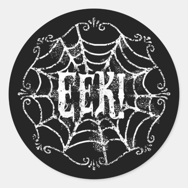 Cobweb EEK Classic Round Sticker (Front)