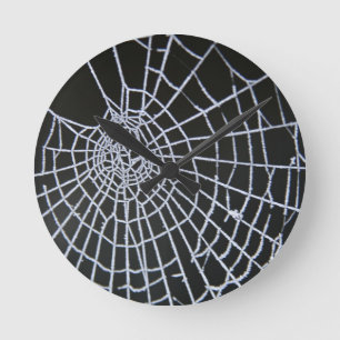 Cobweb Round Clock