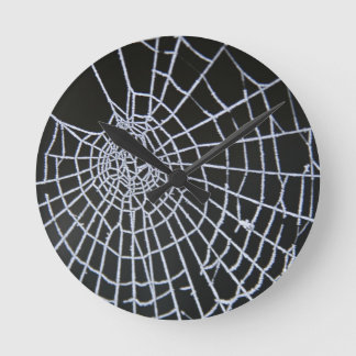 Cobweb Round Clock