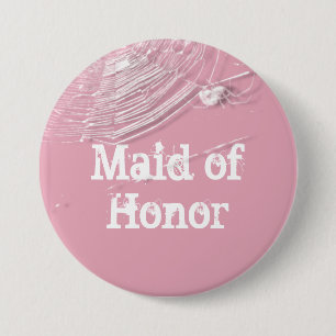 Cobwebs and White Spiders Maid of Honour 7.5 Cm Round Badge