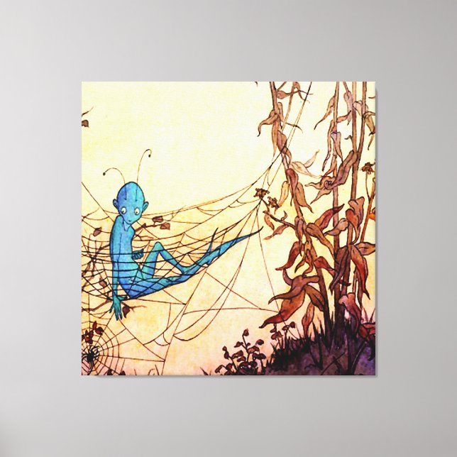 “Cobwebs are Fairy Hammocks” by Marjorie Miller Canvas Print (Front)