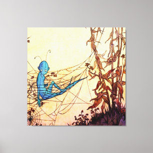 “Cobwebs are Fairy Hammocks” by Marjorie Miller Canvas Print