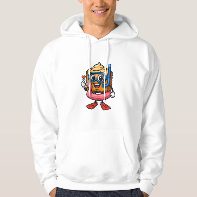CobyBiscuit – Flamingo Snorkel Edition Hoodie (Front)