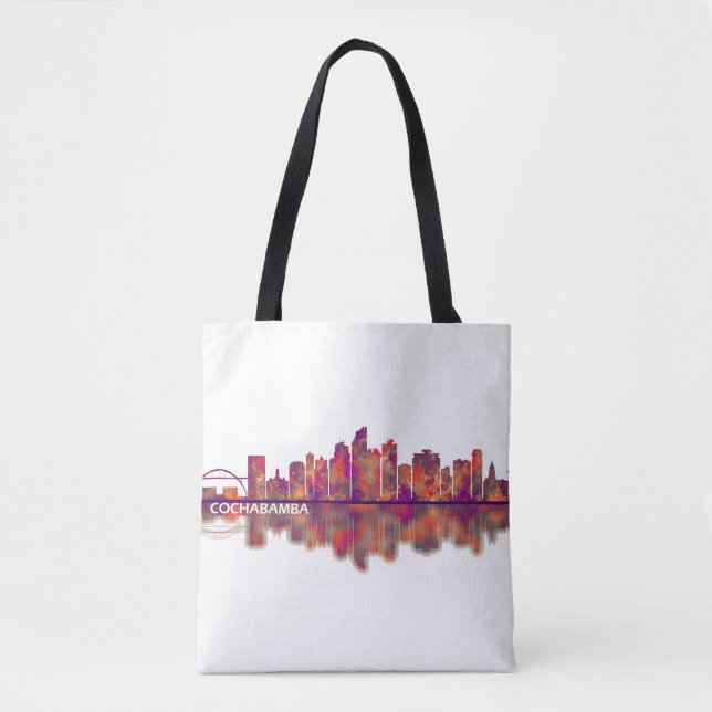 Cochabamba Bolivia Skyline Tote Bag (Front)