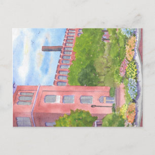 Cocheco Mills Courtyard Dover NH Postcard