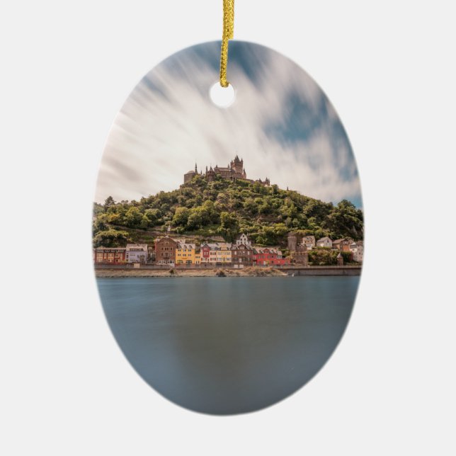 Cochem Germany Ceramic Tree Decoration (Front)