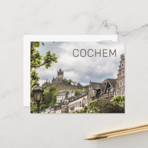 Cochem Moselle Panorama Germany Souvenir Holiday Postcard