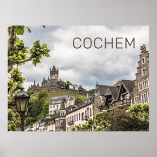 Cochem Moselle Panorama Germany Souvenir Poster