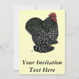 Cochin: Black Mottle Invitation