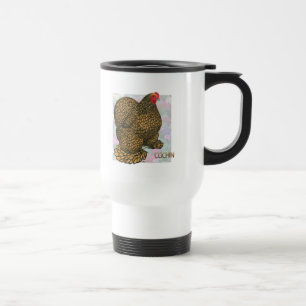Cochin:  Gold-laced Hen Travel Mug