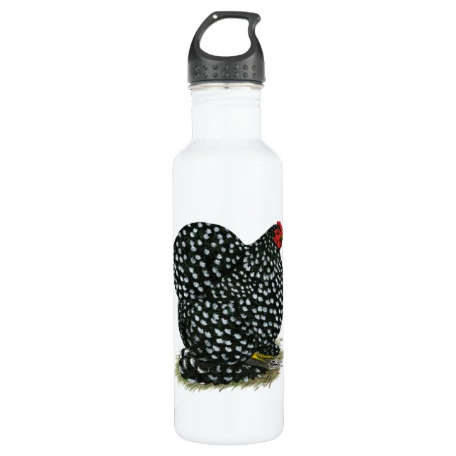 Cochin Mottled Hen 710 Ml Water Bottle (Front)