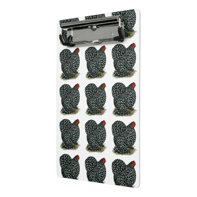 Cochin Mottled Hen Mini Clipboard (Angled2)