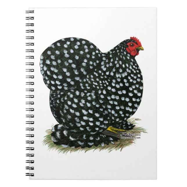 Cochin Mottled Hen Notebook (Front)