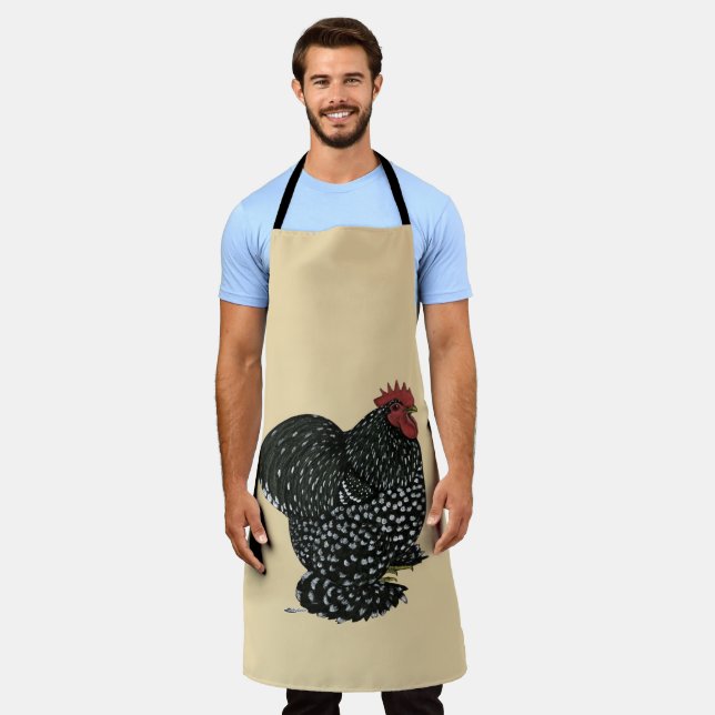Cochin:  Mottled Rooster Apron (Worn)