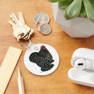 Cochin: Mottled Rooster Key Ring