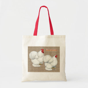 Cochin: White Bantams Tote Bag