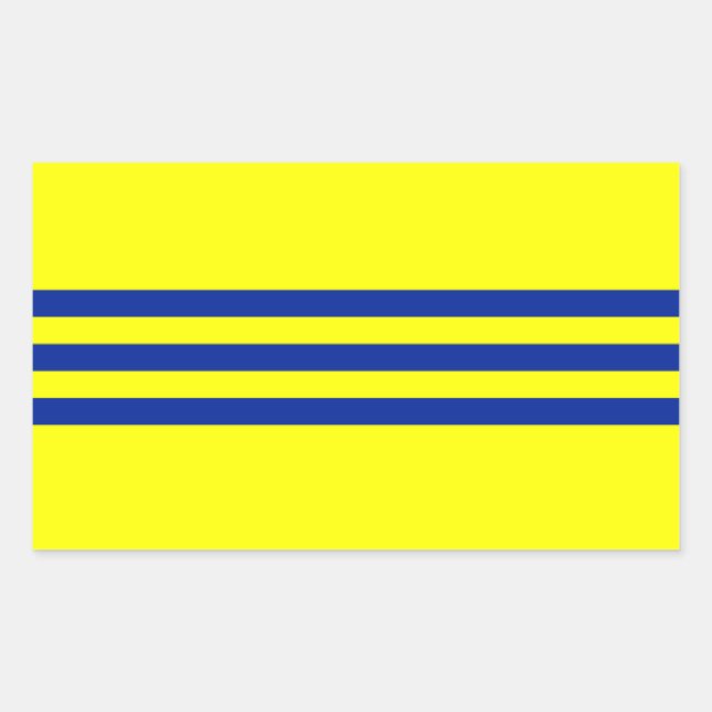 Cochinchina flag rectangular sticker (Front)