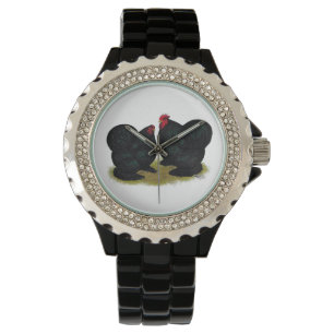 Cochins Black Bantam Pair Watch