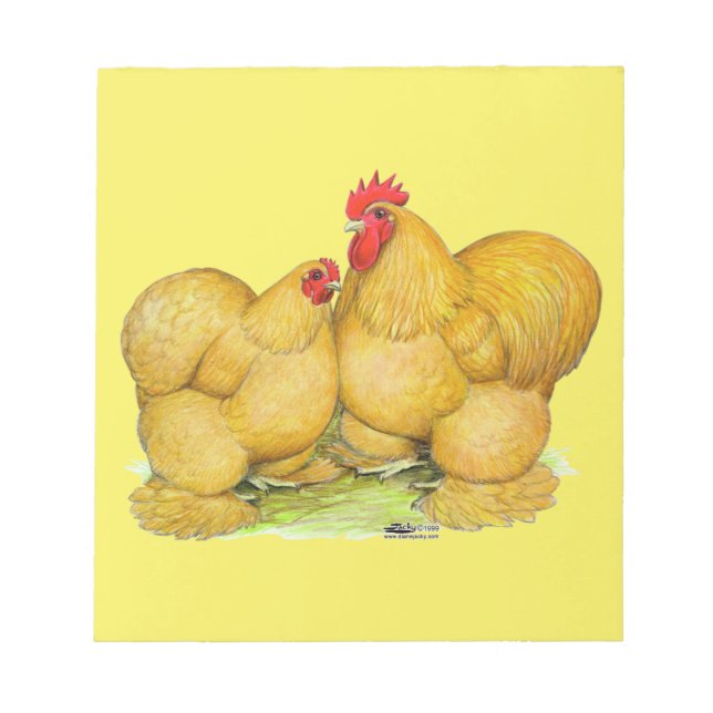 Cochins Buff Pair Notepad (Front)