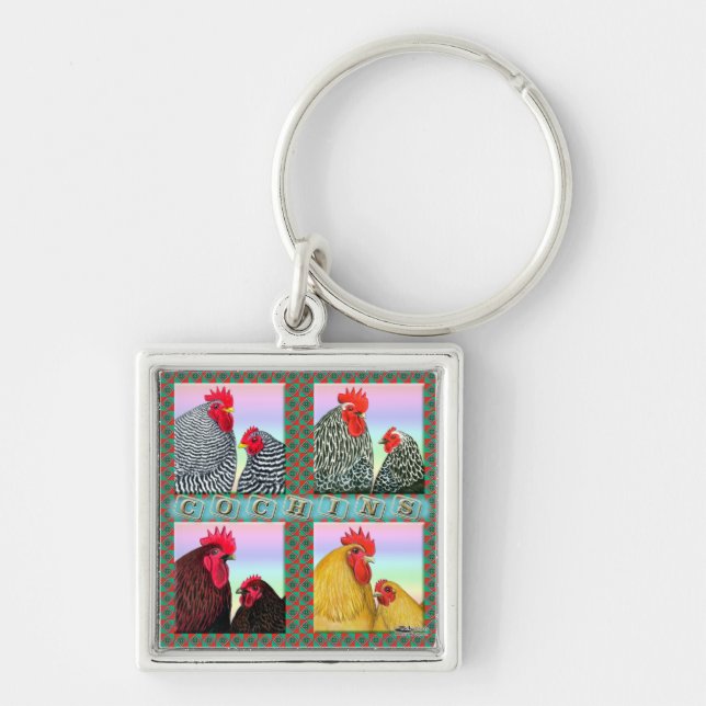 Cochins Four Colours Key Ring (Front)