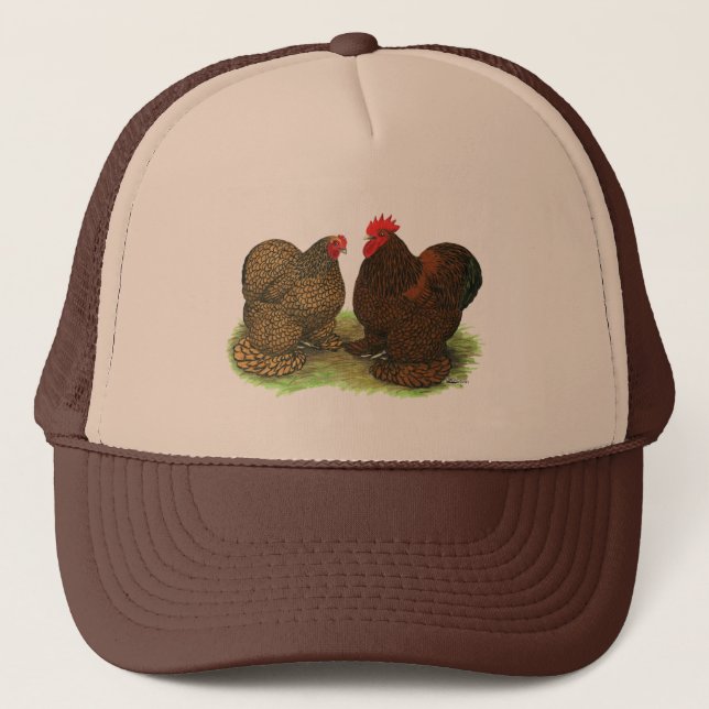 Cochins:  Golden-laced Trucker Hat (Front)