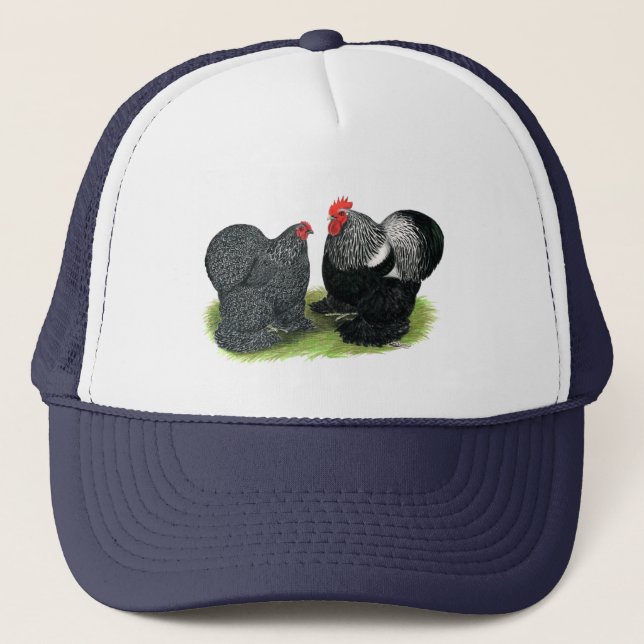 Cochins:  Silver-penciled Trucker Hat (Front)