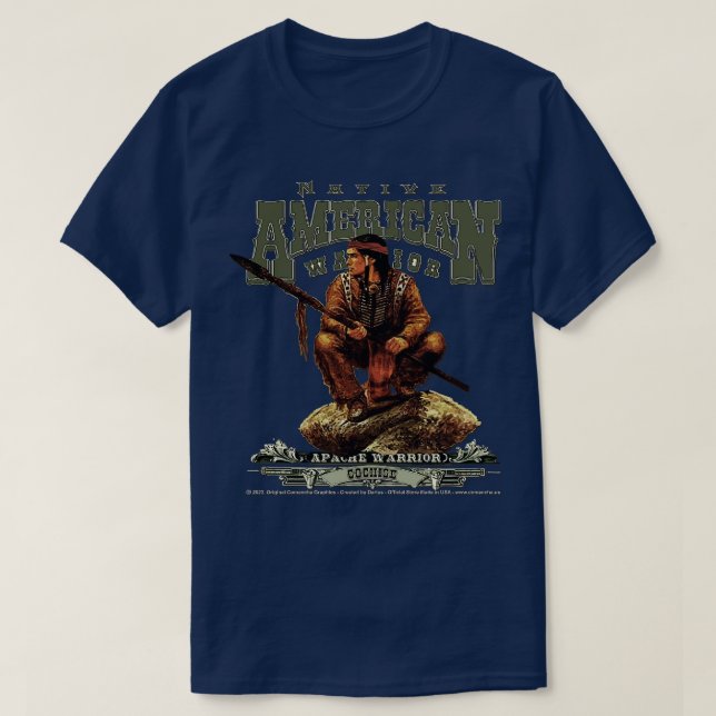 Cochise Apache warrior T-Shirt (Design Front)