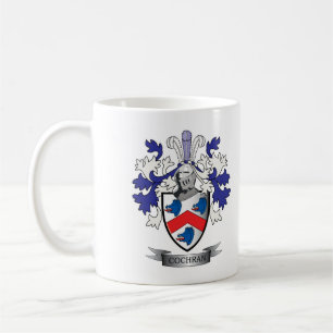 Cochran Family Crest Coat of Arms Coffee Mug