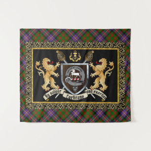 Cochrane Clan Badge & Motto w/Lions Tapestry