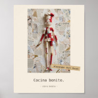 Cocina bonito — Juguetes de Tela Poster
