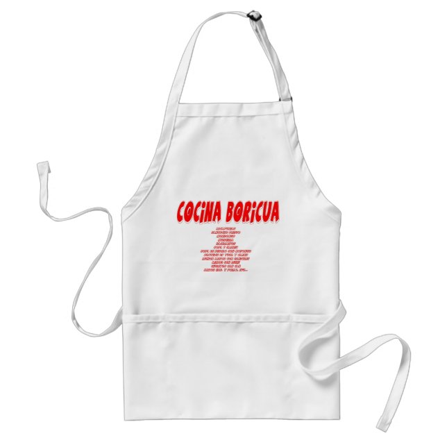 cocina boricua apron (Front)