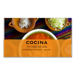 cocina   editable   business card