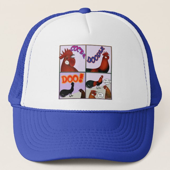Cock-A-Doodle-Doo! Trucker Hat (Front)