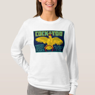 Cock-I-Too Pear Crate Label T-Shirt