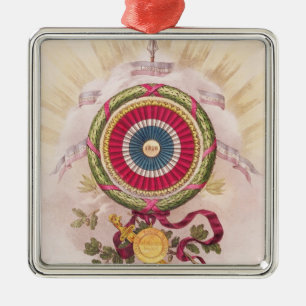 Cockade, emblem of 1848 metal tree decoration