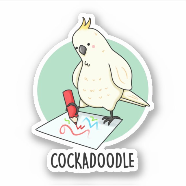 Cockadoodle Funny Cockatoo Pun  (Front)
