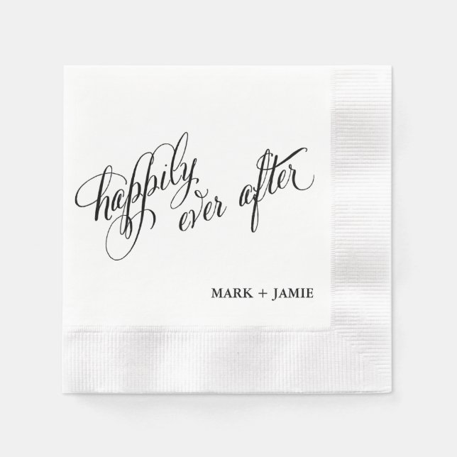 Cockail Napkin: Happily Ever After Napkin (Front)