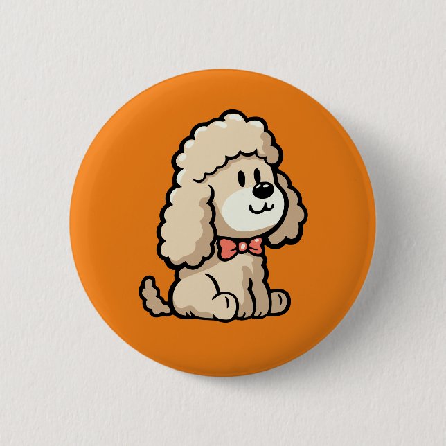 Cockapoo 6 Cm Round Badge (Front)