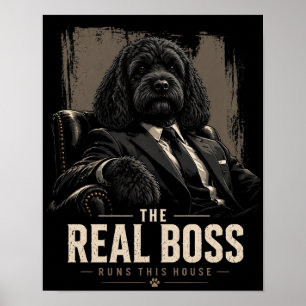 Cockapoo Boss Wall Art Poster
