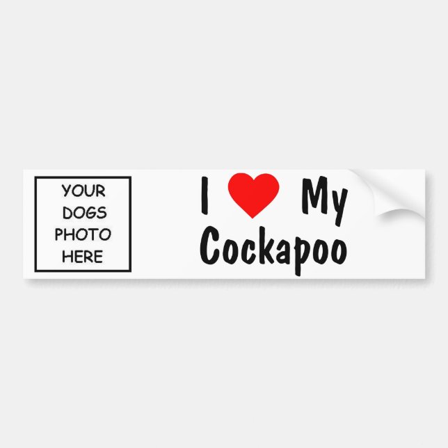 Cockapoo Bumper Sticker (Front)