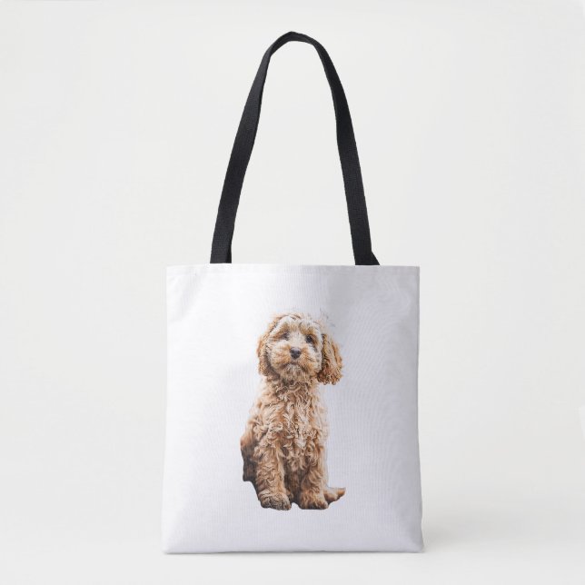 Cockapoo Cavoodle Labradoodle Cute Puppy Dog- Pood Tote Bag (Front)