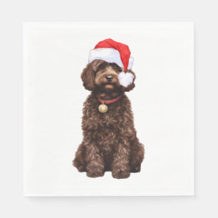 Cockapoo Christmas Napkin