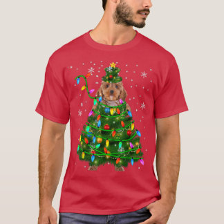 Cockapoo Christmas Tree Christmas Lights Cockapoo  T-Shirt