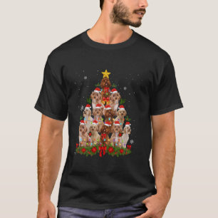 Cockapoo Christmas Tree Dog Xmas Lights Cute Match T-Shirt