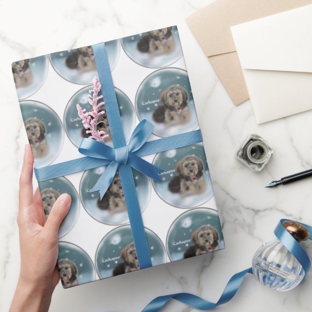 Cockapoo Christmas Wrapping Paper (Gifting)