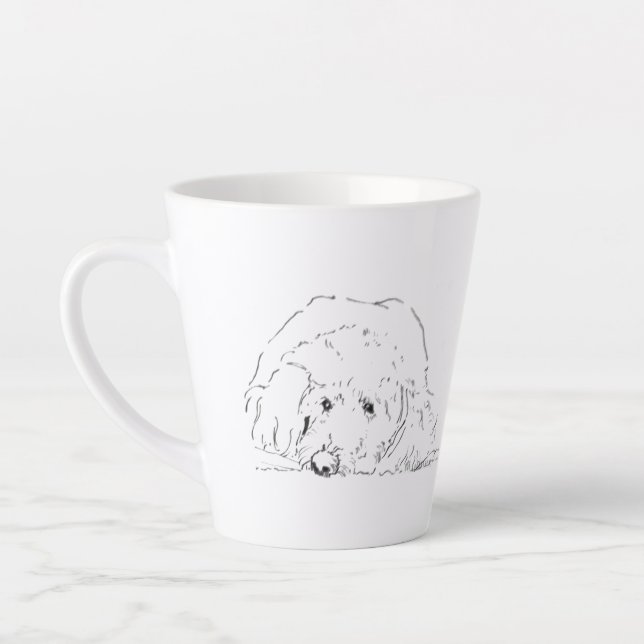 Cockapoo Coffee Mugs, Dog Lover Gift Ideas Latte Mug (Left)