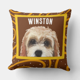 Cockapoo customised pattern photo frame cushion