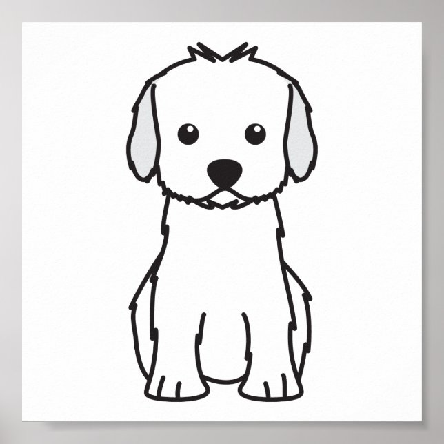 Cockapoo Dog Cartoon Poster (Front)