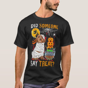 Cockapoo Dog Halloween Did Someone Say Treat T-Shirt