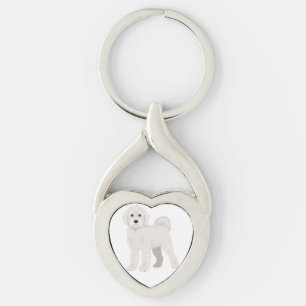 Cockapoo dog mix key ring